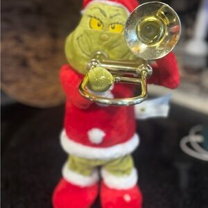 Grinch Plush Toy with Trombone
